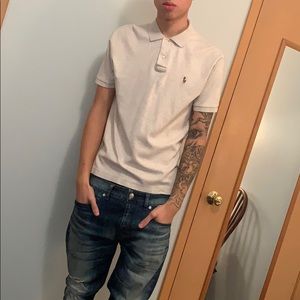 Large Grey Polo Shirt By Ralph Lauren